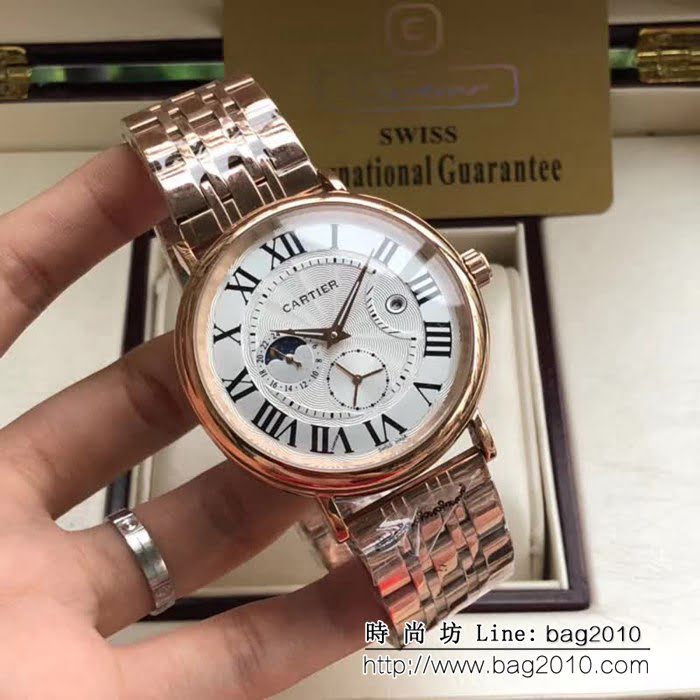 CARTIER卡地亞 時尚精品 深度防水高品質男士腕表 WSS3342